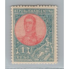 ARGENTINA 1908 GJ 299 ESTAMPILLA NUEVA CON GOMA DE GRAN CALIDAD U$ 24 !!!